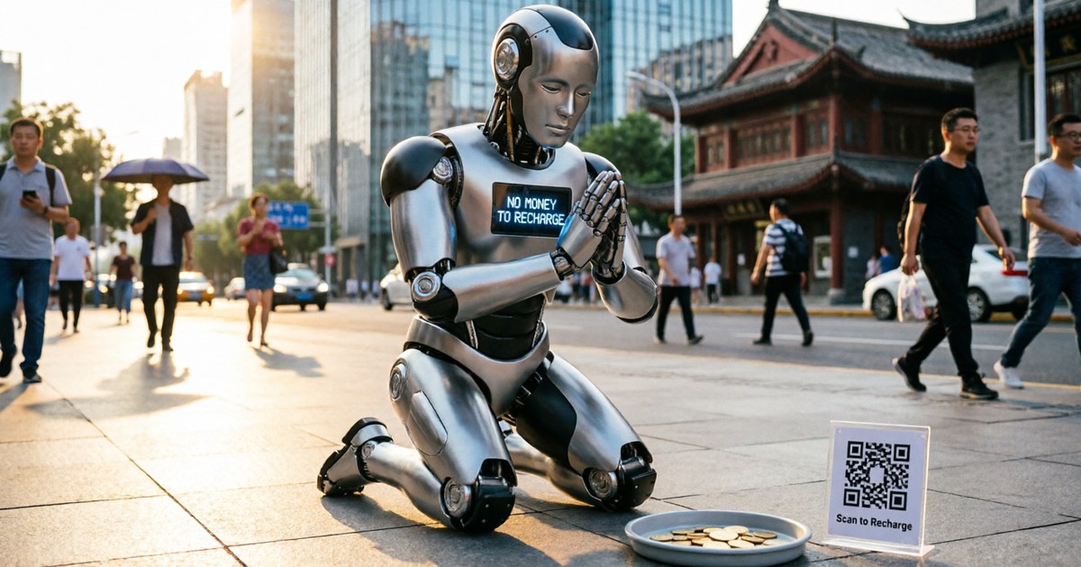 Roboții din China au un weekend groaznic: unul a cerșit pe stradă, altul a fost „arestat”, al treilea s-a dezmembrat la maraton