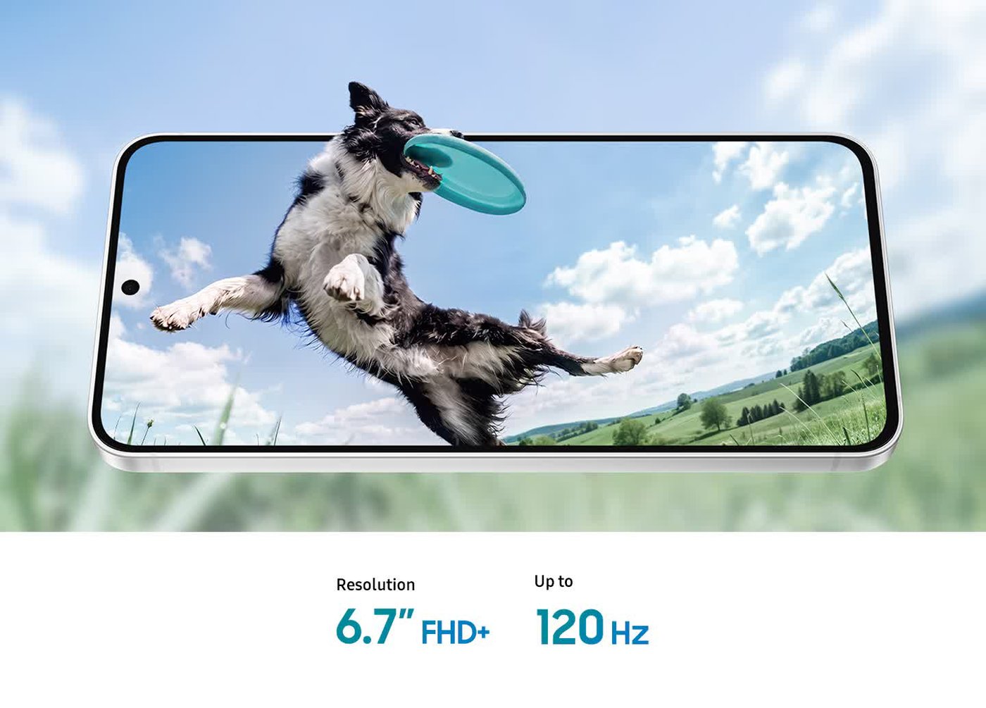 Ecranul Samsung Galaxy S26 FE, la rezoluție FHD+ și 120Hz