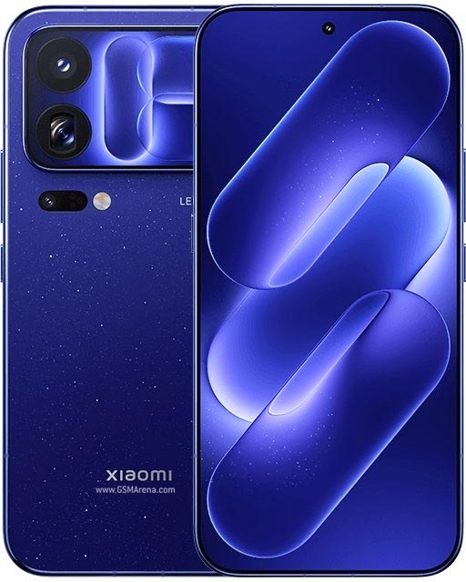 Xiaomi 18 Pro Max, vedere față și spate, culoarea albastră